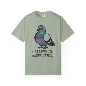 Comfort Colors® Pigeon Shirt, Breadcrumb Connoisseur Tee, Birds Arent Real Meme Gift, Sarcastic Rock Dove Shirt, Trending Tee image 7