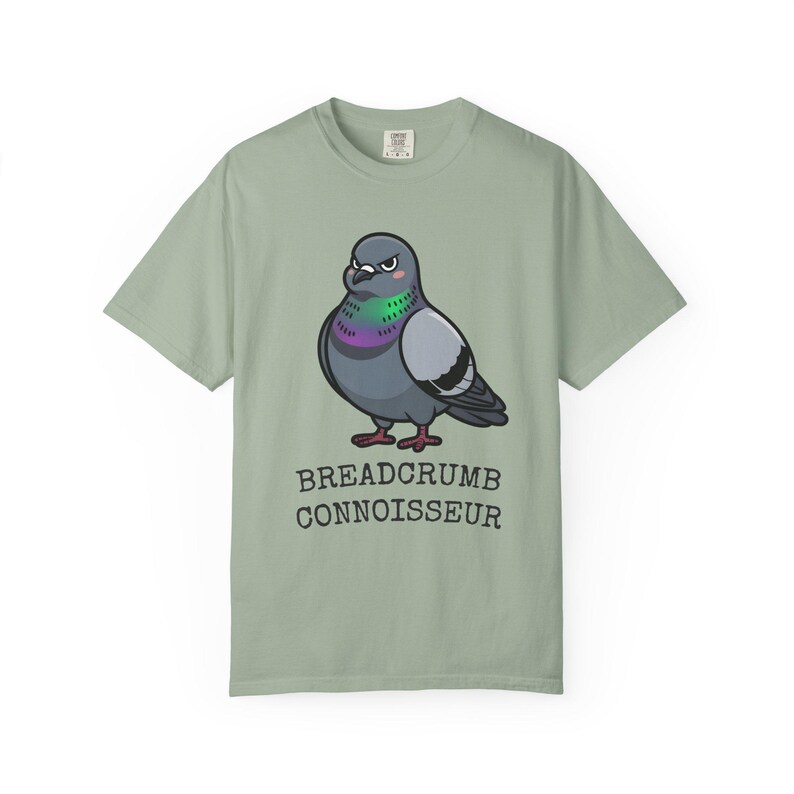 Comfort Colors® Pigeon Shirt, Breadcrumb Connoisseur Tee, Birds Arent Real Meme Gift, Sarcastic Rock Dove Shirt, Trending Tee image 7