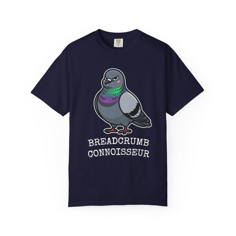 Comfort Colors® Pigeon Shirt, Breadcrumb Connoisseur Tee, Birds Arent Real Meme Gift, Sarcastic Rock Dove Shirt, Trending Tee image 12