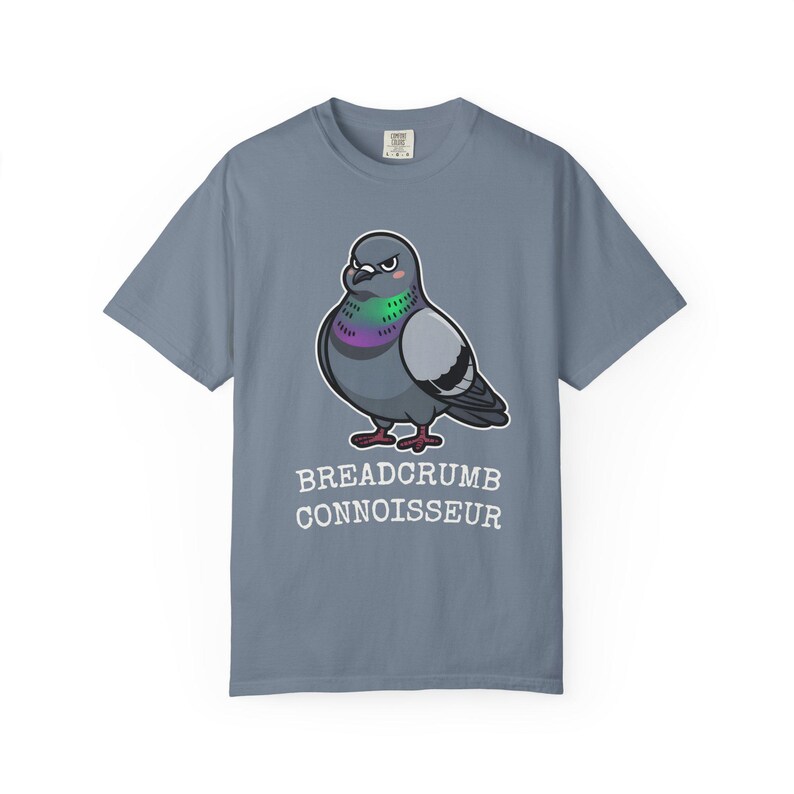 Comfort Colors® Pigeon Shirt, Breadcrumb Connoisseur Tee, Birds Arent Real Meme Gift, Sarcastic Rock Dove Shirt, Trending Tee image 11