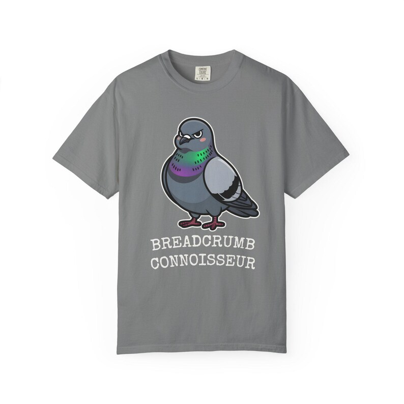 Comfort Colors® Pigeon Shirt, Breadcrumb Connoisseur Tee, Birds Arent Real Meme Gift, Sarcastic Rock Dove Shirt, Trending Tee image 5