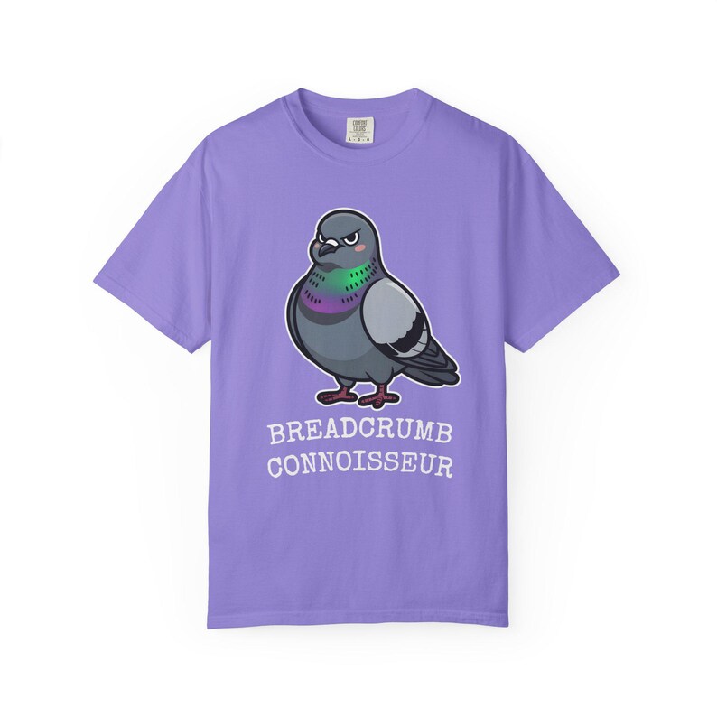 Comfort Colors® Pigeon Shirt, Breadcrumb Connoisseur Tee, Birds Arent Real Meme Gift, Sarcastic Rock Dove Shirt, Trending Tee image 14