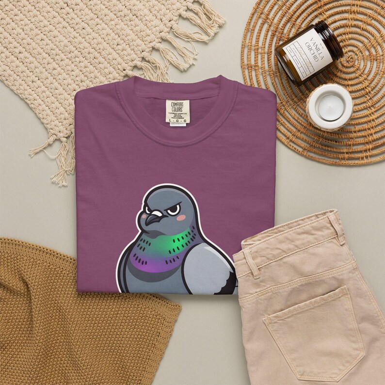 Comfort Colors® Pigeon Shirt, Breadcrumb Connoisseur Tee, Birds Arent Real Meme Gift, Sarcastic Rock Dove Shirt, Trending Tee image 19