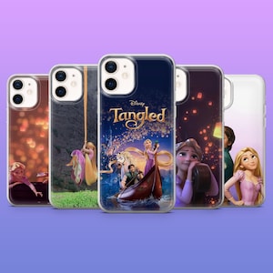 Tangled Phone Case Rapunzel Flynn Rider Disney Princess Cover for iPhone 17Pro, 16, 15, 14, 13, Samsung S26, S25, S24, S23Fe, Pixel 10, 9Pro