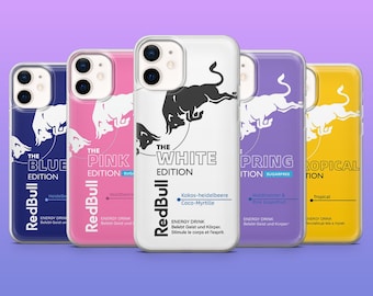 Red Bull-telefoonhoesje Energy Drink Redbull Edition Cover voor iPhone 17Pro, 16, 15, 14, 13, Samsung S26, S25, S24, S23Fe, A16, Pixel 10, 9Pro