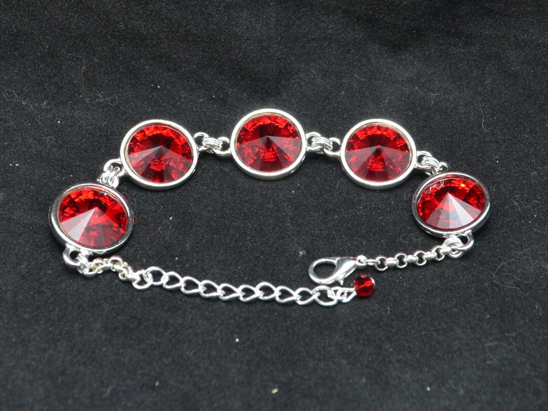 14mm Swarovski Crystal Volcano Rhinestone Rivoli pulsera - SW8 - SW8FP ...