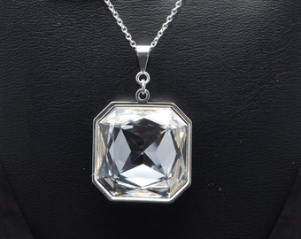 23x23mm Swarovski Faceted Square Pendant - Many Different Colors - SW8FP