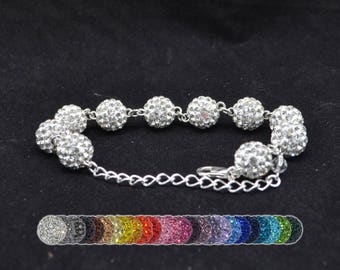 White Pave Crystal 5-Stud Set