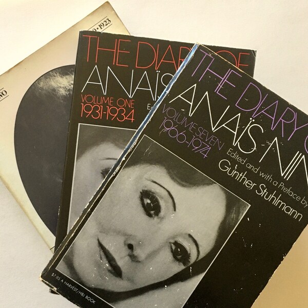 3 Volumes of Anais Nin's Diaries - 1920-1923, 1931-1934, 1966-1974