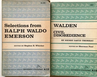 Selections from Ralph Waldo Emerson & Walden / Civil Disobedience by Henry David Thoreau