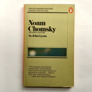 Noam Chomsky - by John Lyons - Vintage Paperback Book