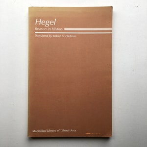Reason in History - by Hegel - Vintage Paperback Book