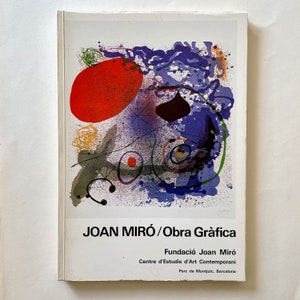 Joan Miro - Obra Grafica - Vintage Softcover Art Book