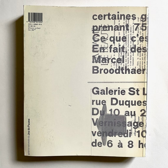 Marcel Broodthaers - Galerie Nationale Jeu De Paume - Edited by