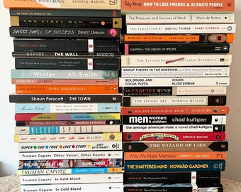 SALE - Paperbacks - Choose Your Own - Fiction/Nonfiction - Klosterman, Darwin, Capote, Sartre, Camus, Palahniuk, Nietzsche, Aristotle & more