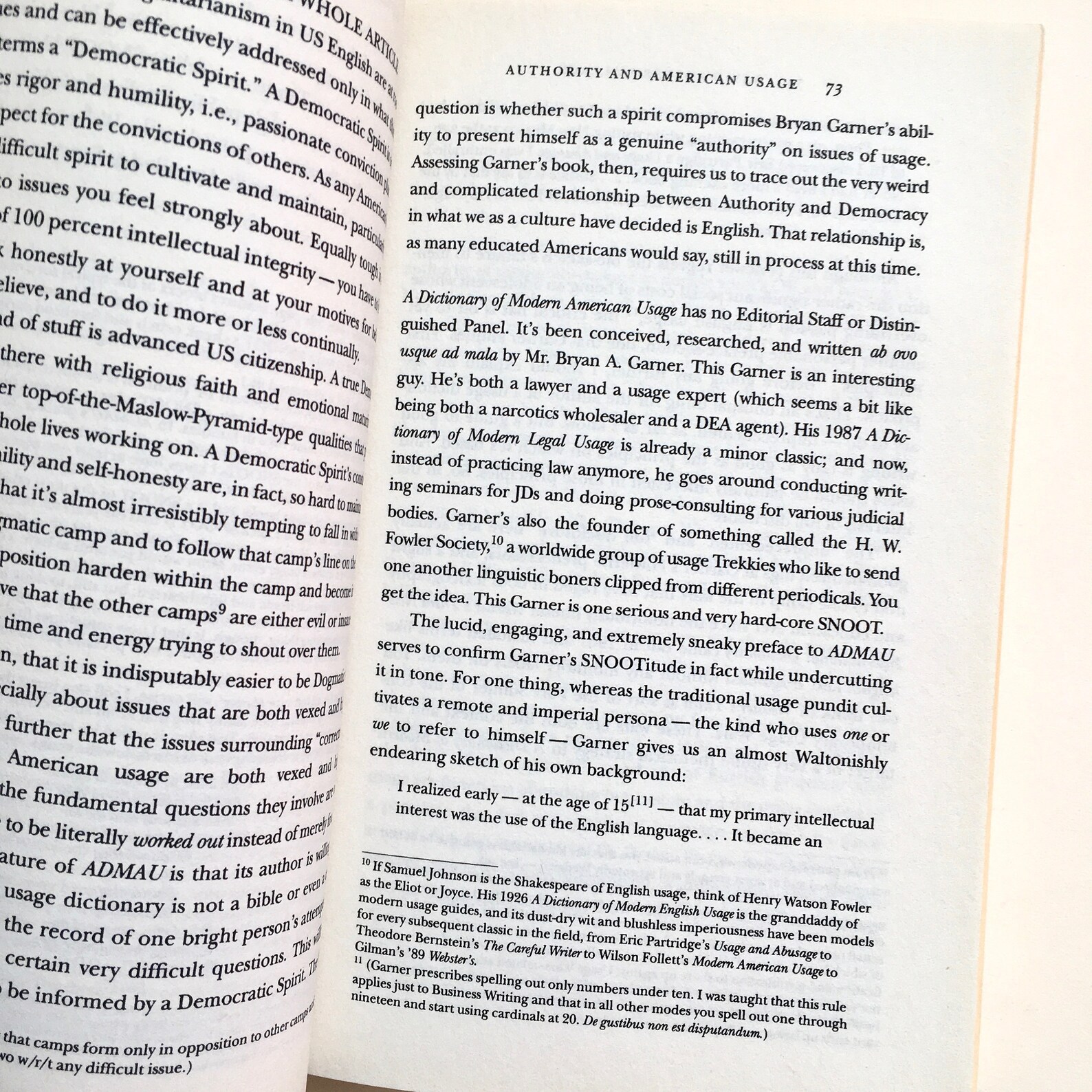 Consider the lobster thesis picture