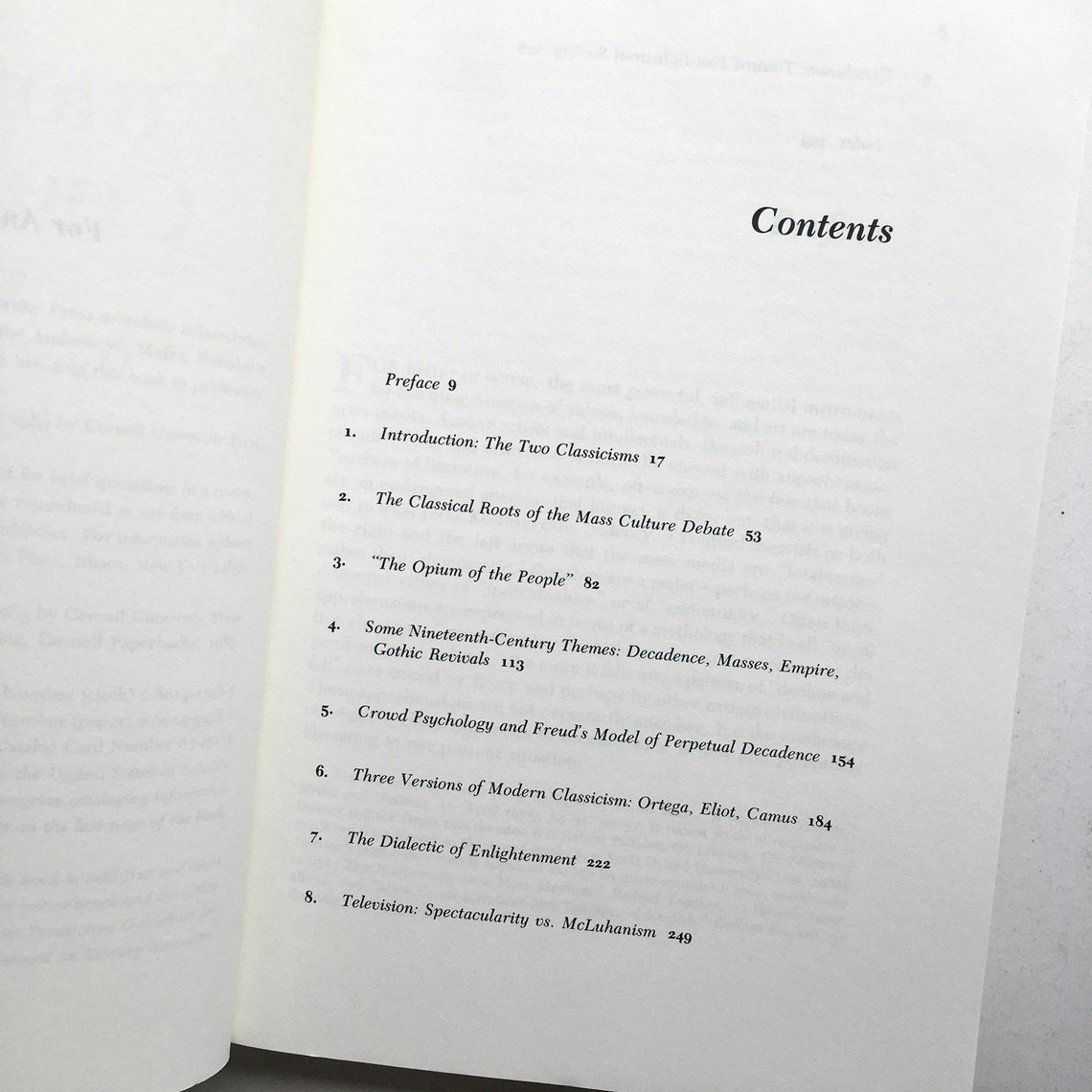 Bread & Circuses Theories of Mass Culture as Social Decay Etsy