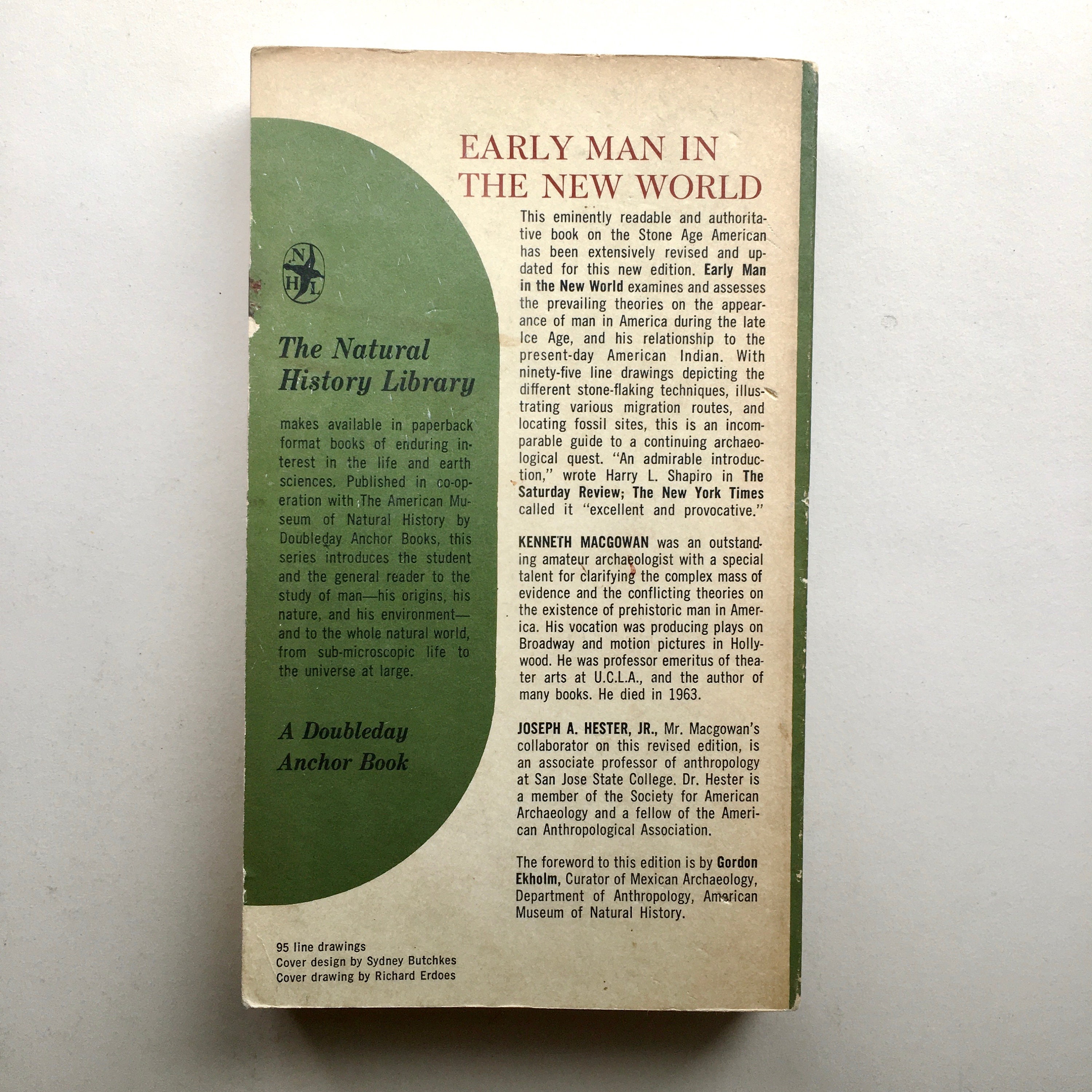 Early Man in the New World Kenneth Macgowan and Joseph A. photo
