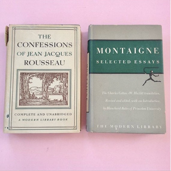 Confessions Of Jean Jacques Rousseau Montaigne Selected Etsy Image Restaurant Business Plan Writers also Persuasive Essay Paper A Modest Proposal Essay Topics