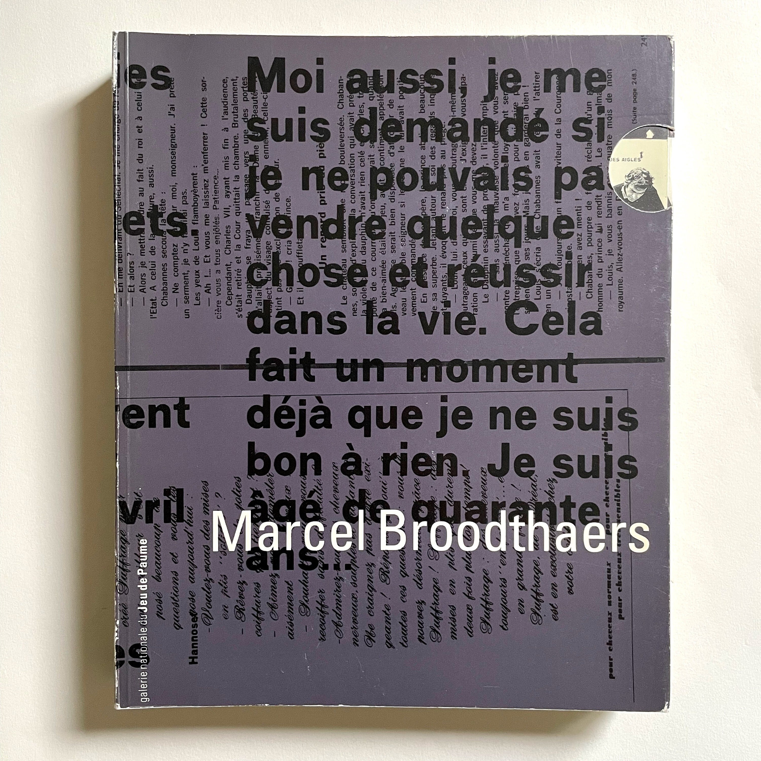 Marcel Broodthaers - Galerie Nationale Jeu De Paume - Edited by