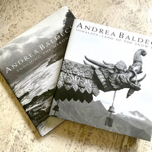 2 Books by Andrea Baldeck - Signed - Toughing the Mekong & Himalaya Land of the Snow Lion - Hardcover