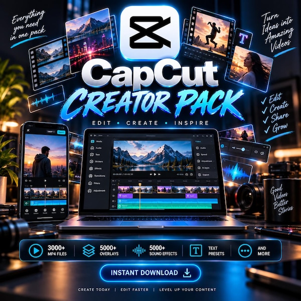 Capcut Assets - Etsy
