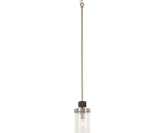 Minka Lavery 4630 Bridlewood Mini-hanglamp 5"W Seedglass - grijs + geborsteld nikkel