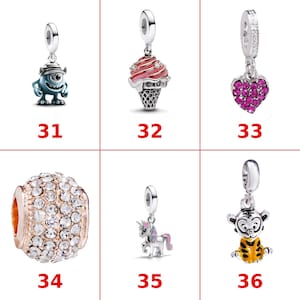 Pandora Charms Armband Kralen Compatibel Disney Stitch Cartoon Dangle Charm Hart Vlinder Animal Charm Kralen Cadeau voor haar moeder dochter afbeelding 7