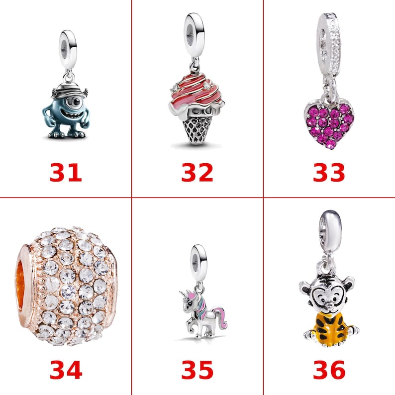 Pandora Charms Armband Kralen Compatibel Disney Stitch Cartoon Dangle Charm Hart Vlinder Animal Charm Kralen Cadeau voor haar moeder dochter afbeelding 7