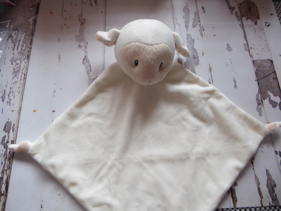 Lamb Lovey Blanket, Personalized Gift, Security Blanket, Baptism, Soft