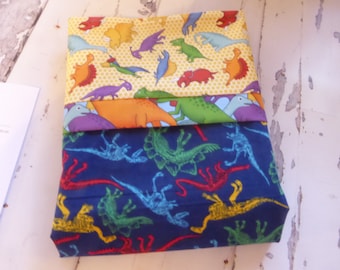 Dinosaur pillowcase, colorful dinosaur pillowcase, 21x28, boutique style, seamless, 100% cotton, ready to ship, custom made, handmade, NEW