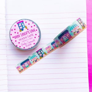 Book Lovers Lane Washi Tape - 1 Roll Washi Tape - Decorative Tape - Bullet Journal Tape - Bookish Washi
