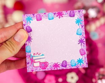 Christmas Cookie Book Stack Sticky Notes 3" x 3"