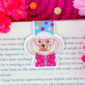 Bookish Dog Magnetic Bookmark - Book Lover Magnetic Bookmark - Bookish - Dog Bookmark - Dog Mom
