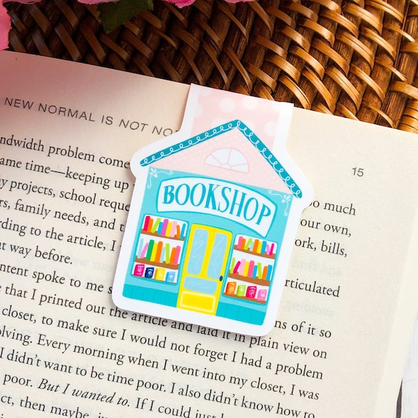 Bookshop Magnetic Bookmark - Book Lover Magnetic Bookmark - Bookish - Magnetic Bookmark