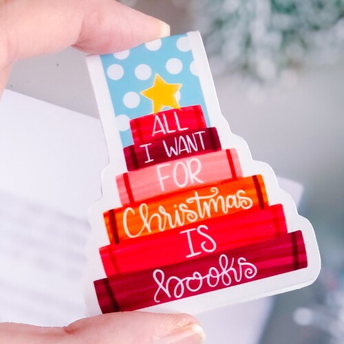 All I Want for Christmas is Books Bookmark Christmas Etsy
