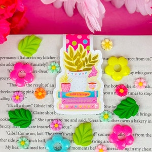 Cottage Book Stack Magnetic Bookmark - Cute Magnetic Bookmark - Magnetic Bookmark