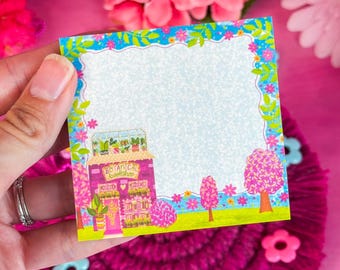 Botanical Bookshop at Bookshop Avenue® Sticky Notes 3" x 3"