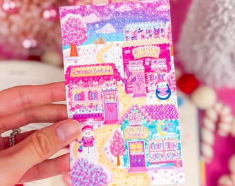 Winter at Bookshop Avenue Wide Bookmark