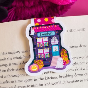Halloween Bookshop Magnetic Bookmark - Magnetic Bookmark - Halloween Bookmark
