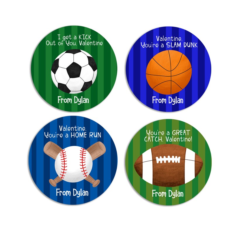 Sports Valentine Etsy