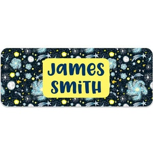 Astronomy Name Labels - Boys Name Labels - School Name Labels - Personalized Name Labels - 30 Labels