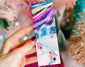 Northern Lights Bookmark - Cute Bookmark