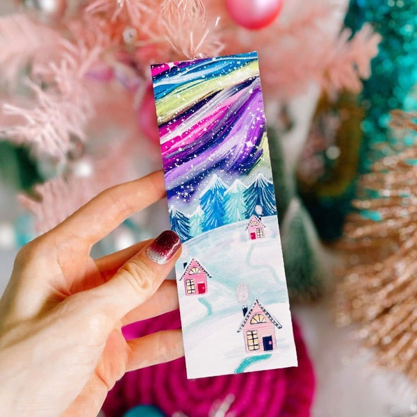 Northern Lights Bookmark - Matte Bookmark - Cute Bookmark