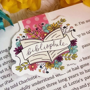 Bibliophile Magnetic Bookmark - Book Lover Magnetic Bookmark - Bookish - Magnetic Bookmark - Book Lover Gifts - Stocking Stuffer