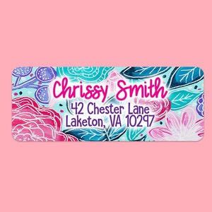 Floral Return Address Labels, Pretty Address Labels, Cute Address Labels, Floral Address Labels, Floral Shipping Labels