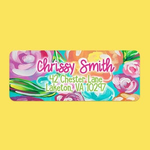 Floral Return Address Labels, Pretty Address Labels, Cute Address Labels, Floral Address Labels, Floral Shipping Labels