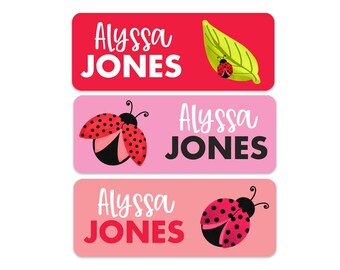 Ladybug Treat Labels Etsy
