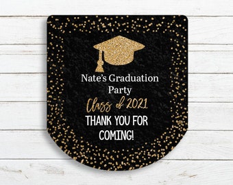 16 PCS Class of 2020 Graduation Stickers,Graduation Gift Tags Sticker,Graduation Stickers Party Labels