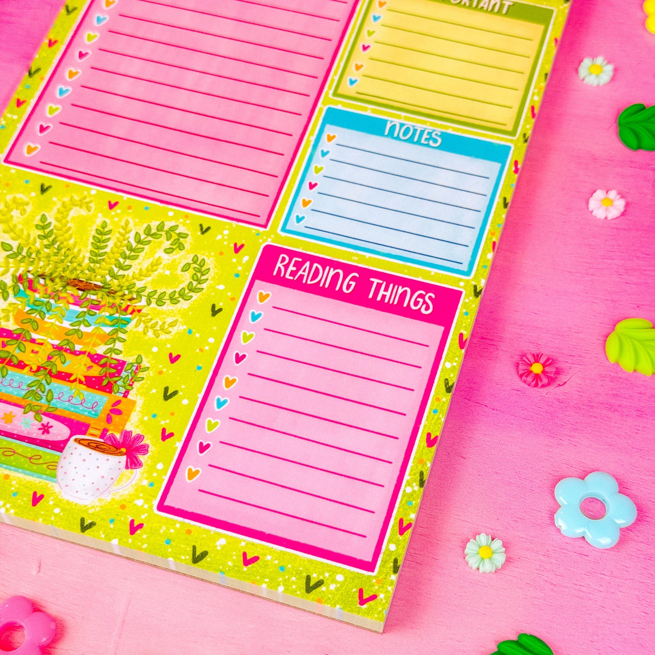 Botanical Daily Planner Notepad 5.5" X 8.5" - Etsy